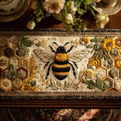 Sweet Flight Quilted Table Runner