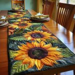 Sunflower Quilted Table Runner