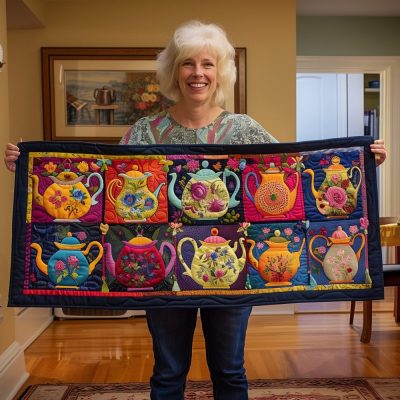 Tea Time Quilted Table Runner