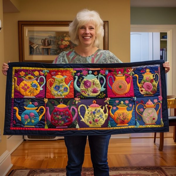 Tea Time Quilted Table Runner