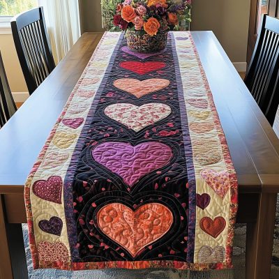 Tender Love Quilted Table Runner