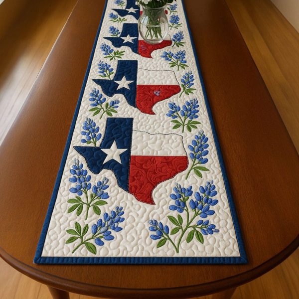 Texas Pride Quilted Table Runner