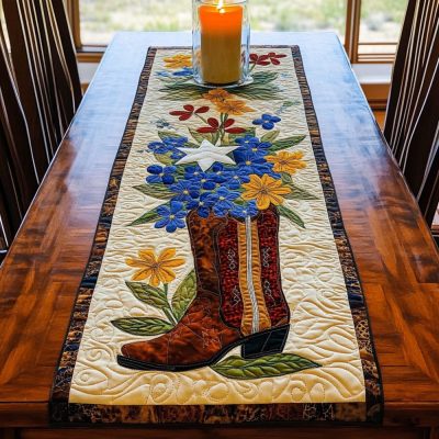 Texas Pride Quilted Table Runner