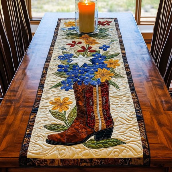 Texas Pride Quilted Table Runner