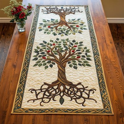 The Timeless Tree Quilted Table Runner