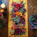 The Desert Garden Quilted Table Runner