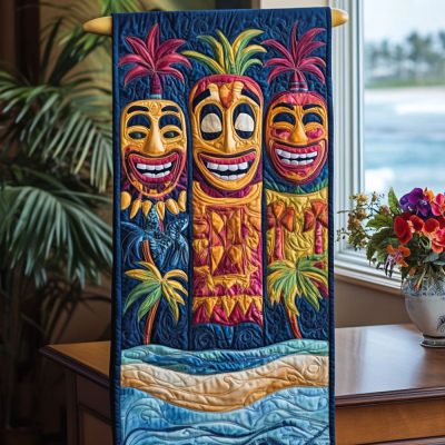 Tiki Delight Quilted Table Runner