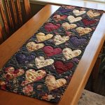 Timeless Hearts Quilted Table Runner