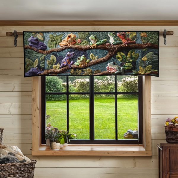 Toadstool Treasures Quilted Valance