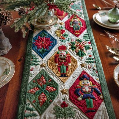 Toy Soldier Parade Quilted Table Runner