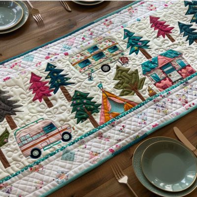 Trail Adventure Quilted Table Runner