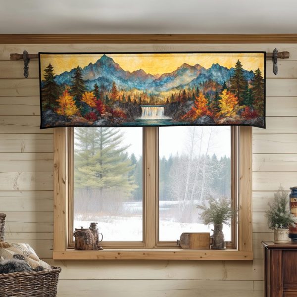 Tranquil Waters Quilted Valance