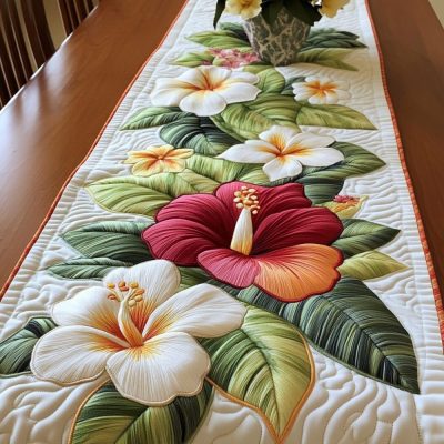 Tropic Grace Quilted Table Runner