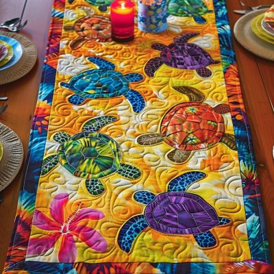Tropical Paradise Quilted Table Runner