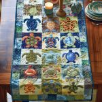 Turtle Tide Quilted Table Runner