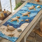 Turtle Escape Quilted Table Runner