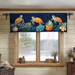 Turtle Harmony Quilted Valance