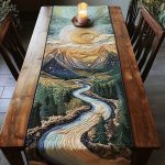 Twilight Flow Quilted Table Runner
