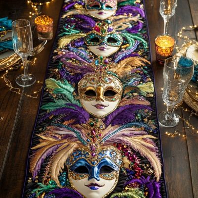 Velvet Vibe Quilted Table Runner