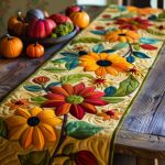 Sunflower Quilted Table Runner