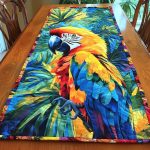 Vibrant Wings Quilted Table Runner