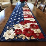 Vintage Bloom Banner Quilted Table Runner