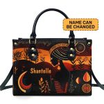 Black Beauty - Personalized Leather Handbag Sb108