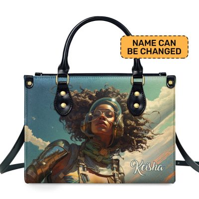 Afrofuturism - Personalized Leather Handbag Sb112