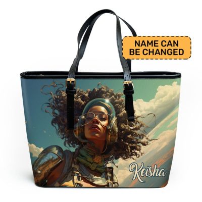 Afrofuturism - Personalized Leather Totebag