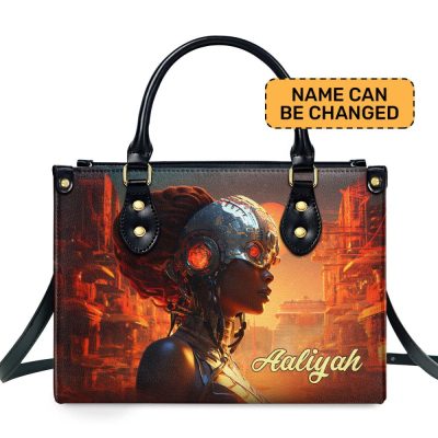 Afrofuturism03 - Personalized Leather Handbag Sb116