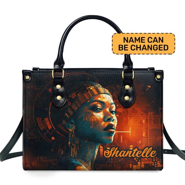 Afrofuturism01 - Personalized Leather Handbag Sb117