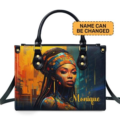 Afrofuturism09 - Personalized Leather Handbag Sb121