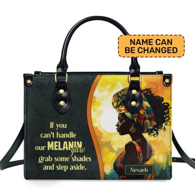 Melanin Glow - Personalized Leather Handbag - Sb17