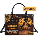 Black Beauty Comes In All Shades - Personalized Leather Handbag Sb26