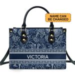 African Culture - Four Seasons - Personalized Leather Handbag Stb115