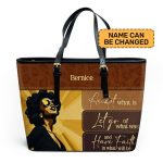 Have Faith In What Will Be - Personalized Leather Totebag