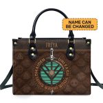 Unleash Your Inner Shield Maiden - Personalized Leather Handbag Stb59