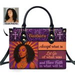Have Faith In What Will Be - Personalized Leather Handbag