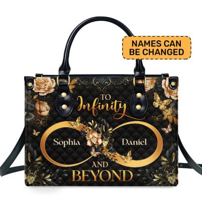 To Infinity And Beyond  - Personalized Leather Handbag Mb71