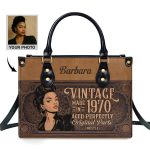 Vintage Brown - Personalized Leather Handbag