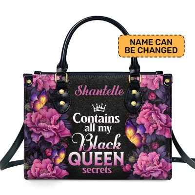 Black Queen Secrets  - Personalized Leather Hand Bag Stb77