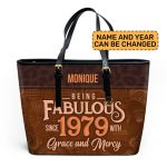 Being Fabulous - Personalized Leather Totebag