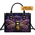 I Am Enough - Bee Personalized Leather Handbag Mb54