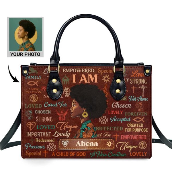 I Am Chosen - Personalized Leather Handbag