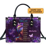 God Says You Are - Personalized Leather Handbag Mb32