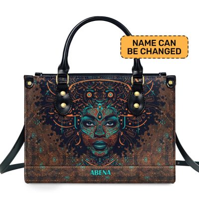 Afrocentrism 04 - Personalized Leather Handbag Sbt04