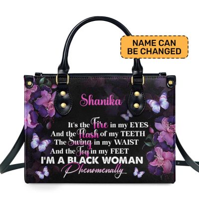 Phenomenal Black Woman - Personalized Leather Hand Bag Stb81