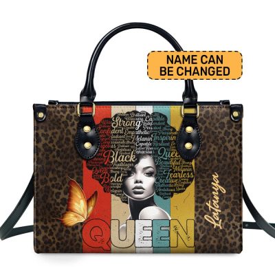 Queen - Personalized Leather Handbag Stb155