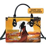 Confidence And Elegance - Personalized Leather Handbag Sb304