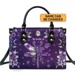 Don'T Worry About A Thing Cause Every Little Thing Is Gonna Be Alright - Personalized Leather Handbag Sbn04